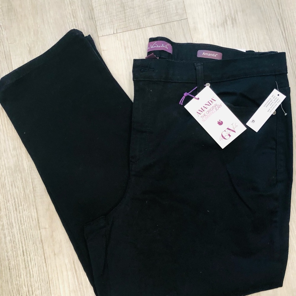 Amanda Gloria Vanderbilt Black Jeans